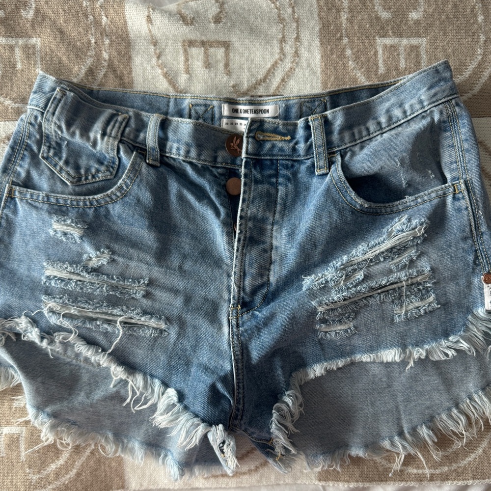 One teaspoon Distressed Denim Women Shorts